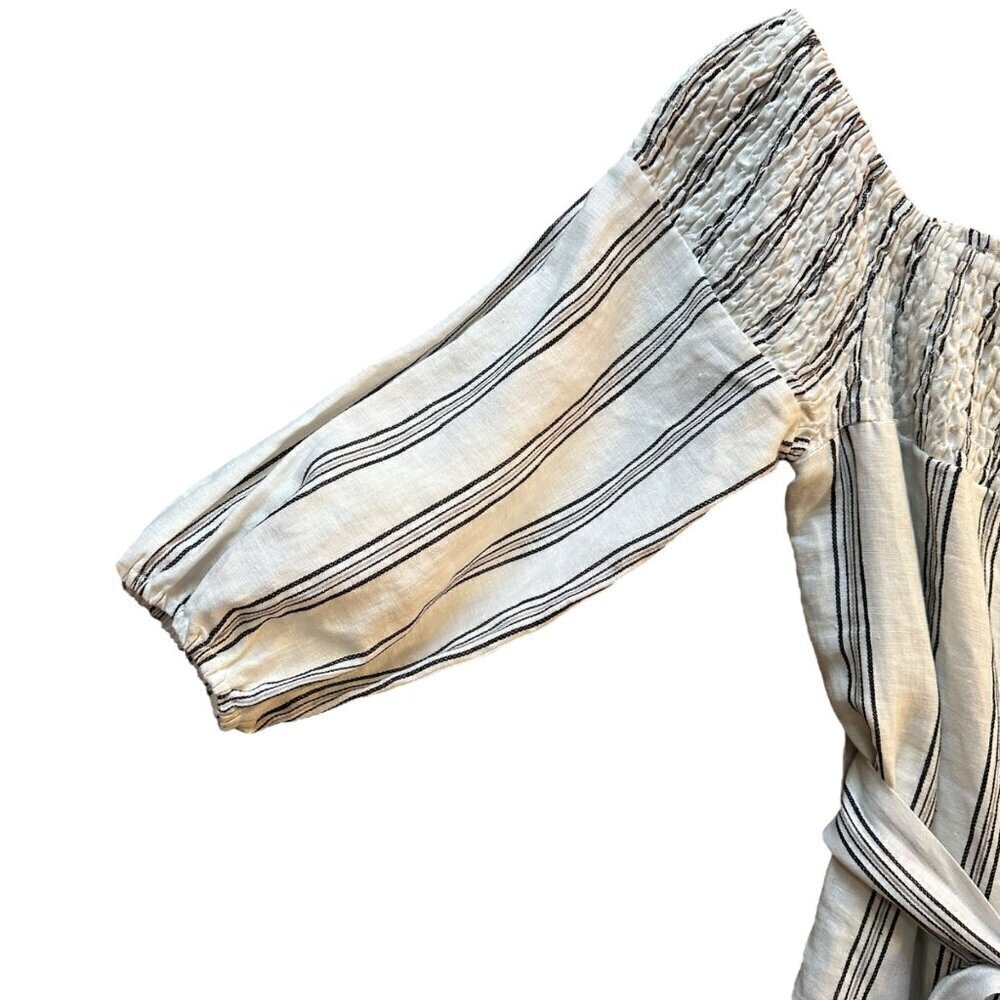 Annabelle The‎ Collection 100% Linen Dress Striped Layered Women's Size XS - Picture 4 of 10
